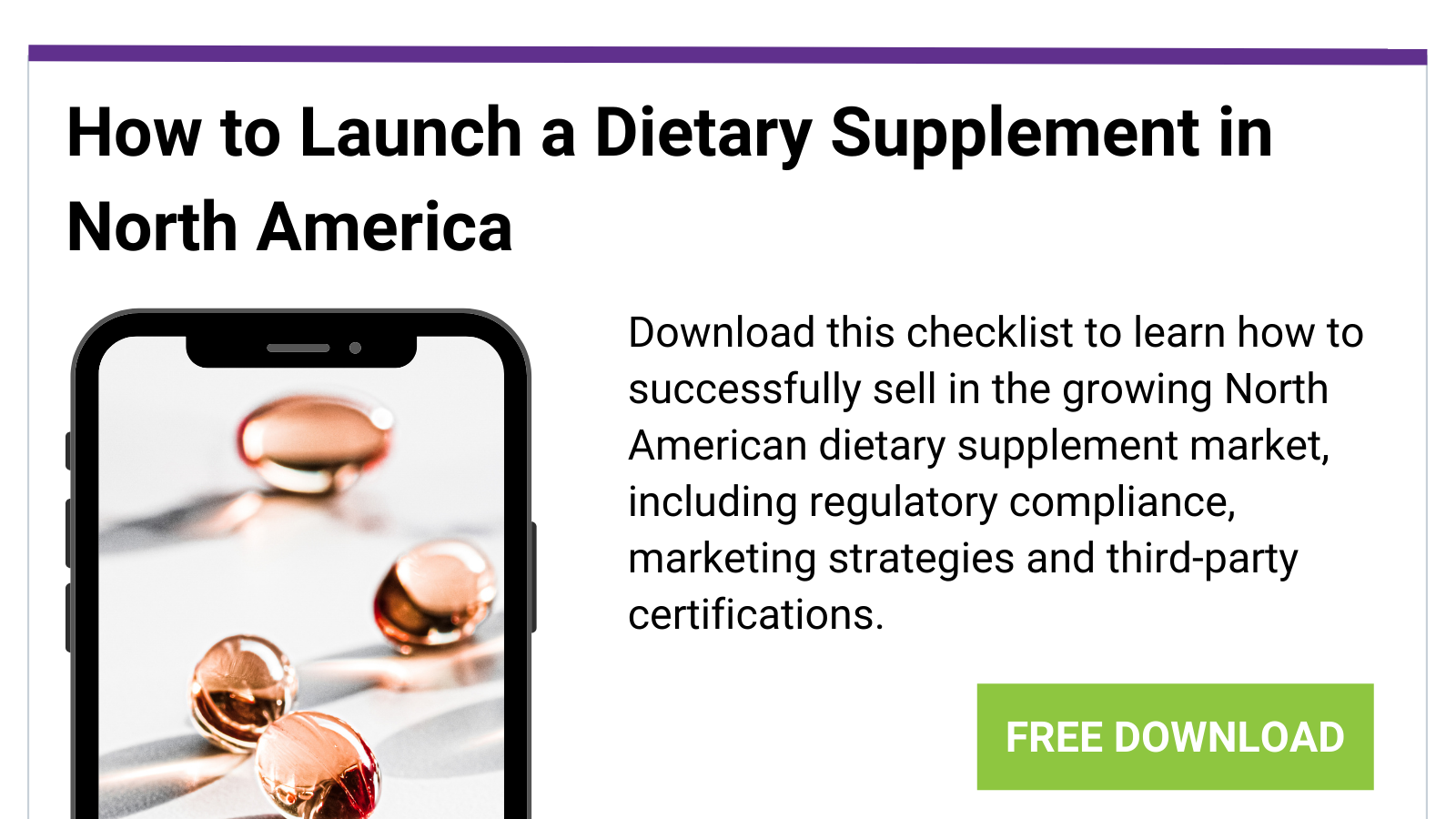 Launch Dietary Supplement in North America Nutrasource